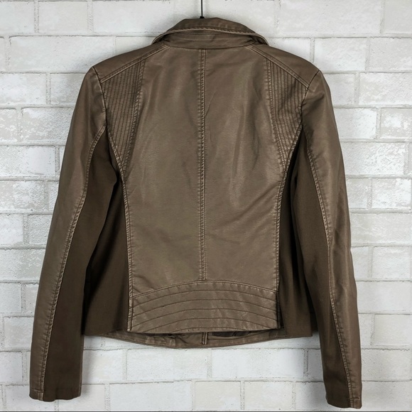 Andrew Marc Faux Leather Moto Jacket - Picture 8 of 8